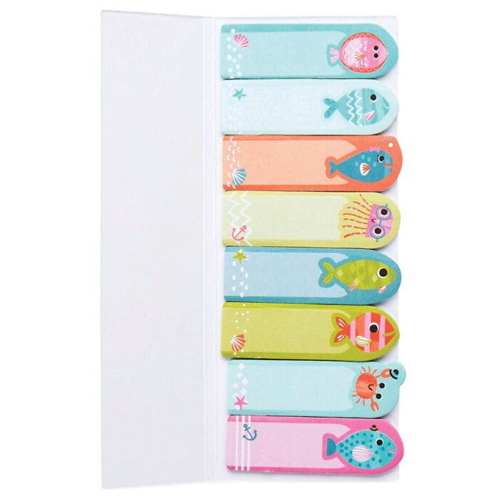 Ooly note pals yapışkanlı etiket seti - friendly fish - görsel 2