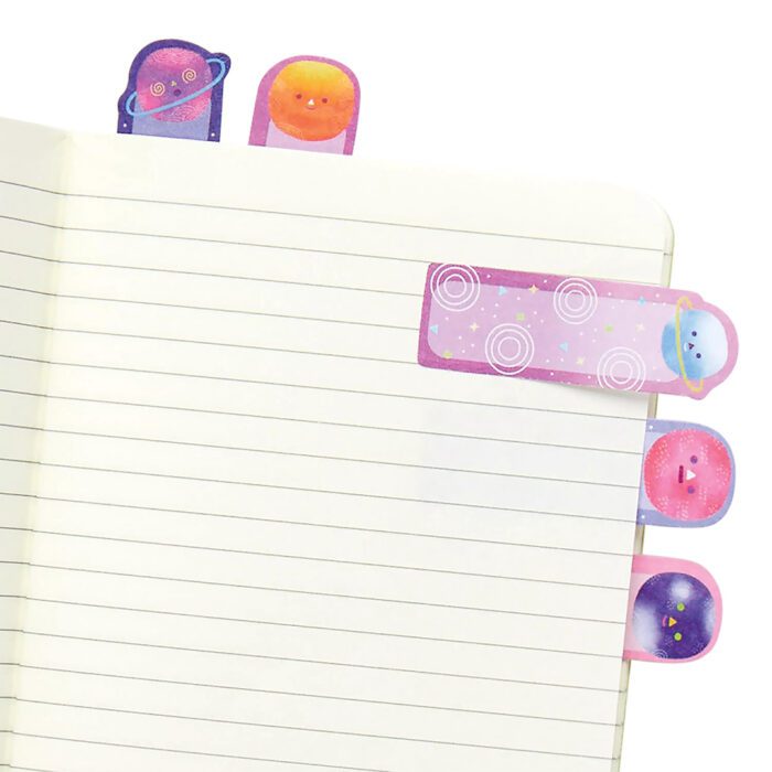 Ooly note pals yapışkanlı etiket seti - planet pals - görsel 3