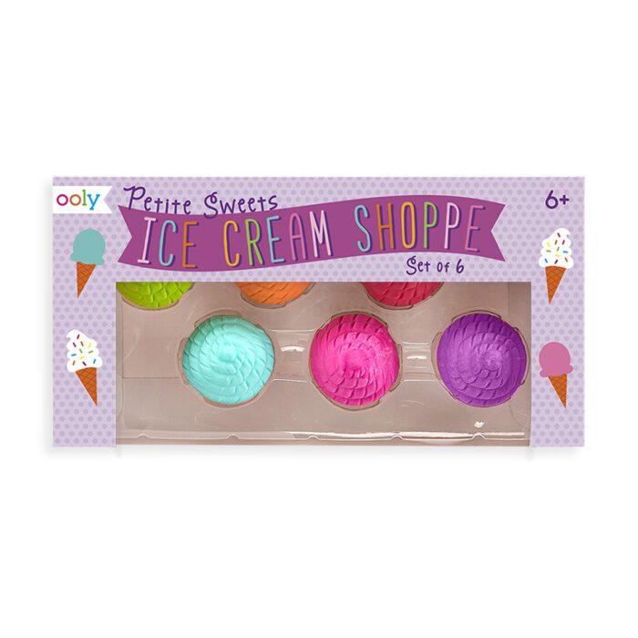 Ooly petite sweets ice cream 6'lı kokulu silgi seti - görsel 2