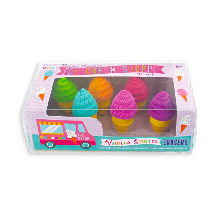 Ooly petite sweets ice cream 6'lı kokulu silgi seti - görsel 4