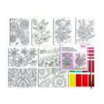 Ooly Scenic Hues Sulu Boya Sanat Seti - Flowers and Gardens - Görsel 5