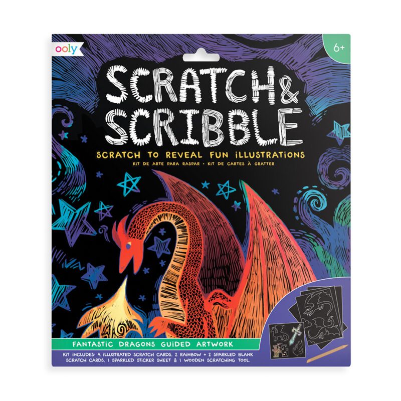 Ooly scratch scribble fantastic dragon magic journey 1