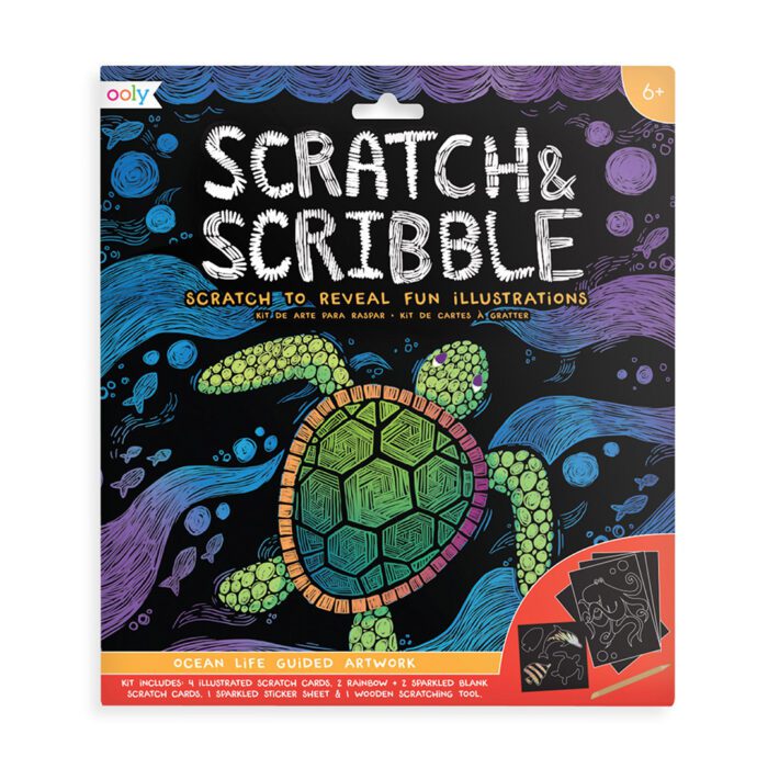 Ooly scratch & scribble - ocean life - görsel 1