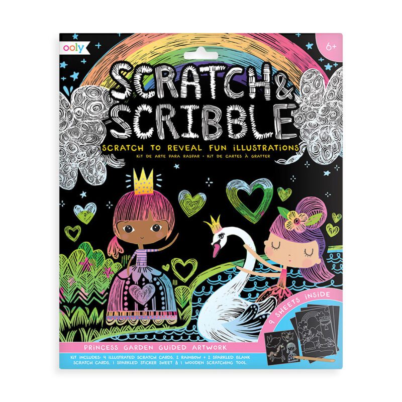 Ooly scratch scribble princess garden magic journey 1