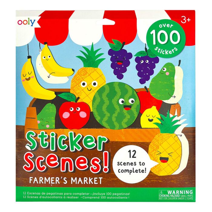 Ooly sticker scenes çıkartma sahnesi - farmer's market - görsel 1