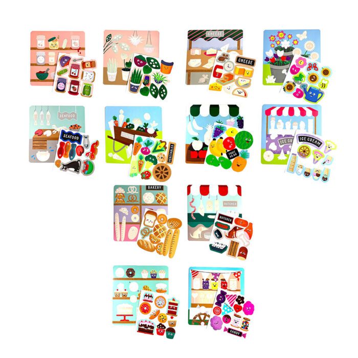 Ooly sticker scenes çıkartma sahnesi - farmer's market - görsel 4