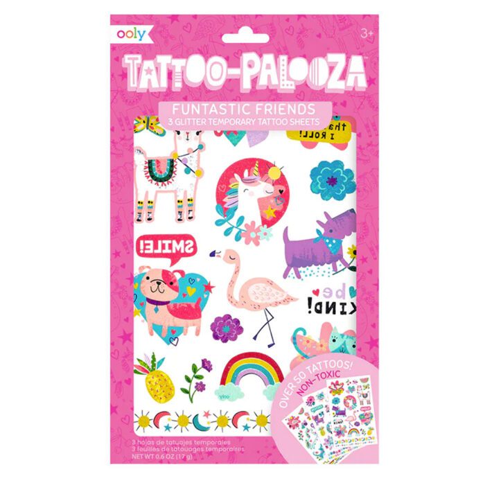 Ooly tattoo palooza geçici dövme seti - funtastic friends - görsel 1