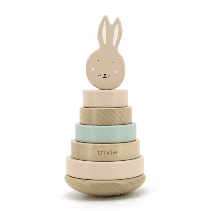 Trixie ahşap dizme oyuncağı - mrs. Rabbit - görsel 1