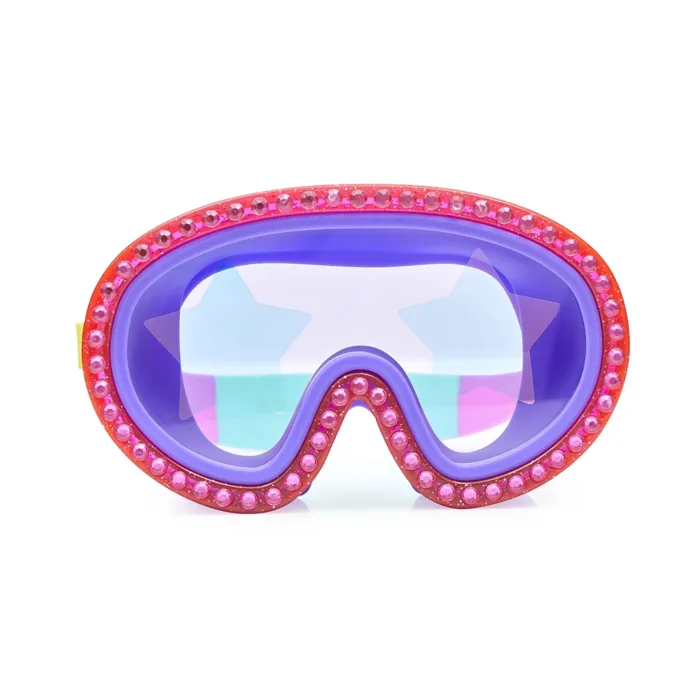 Bling2o - rock star glitter mask strawberry - renkli çocuk deniz gözlüğü - görsel 1