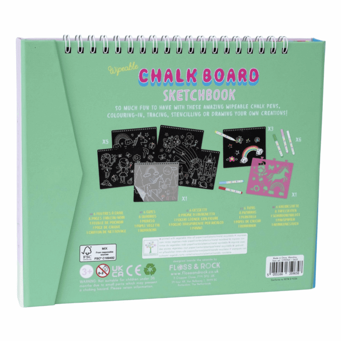 Floss & rock chalk board eskiz kitabı / rainbow fairy - görsel 4