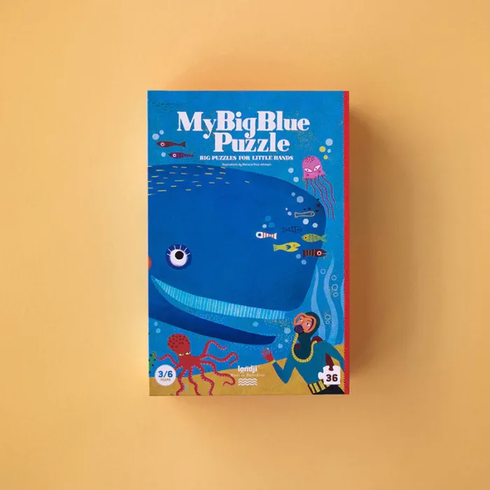 Londji puzzle my big blue - 36 parça okyanus yapboz büyük mavim - görsel 6