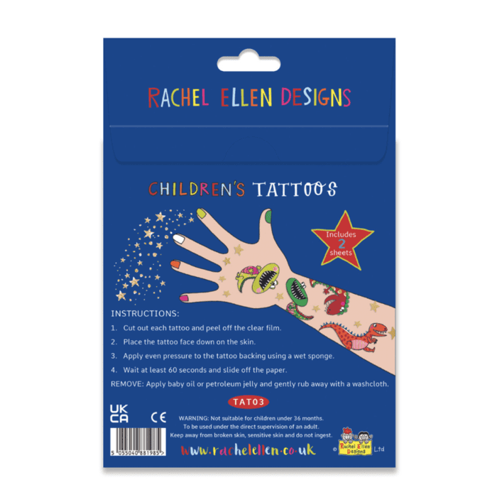 Rachel ellen design geçici dövme / dinosaur - görsel 2