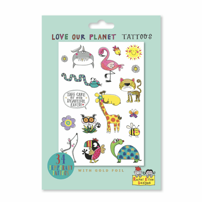 Rachel ellen design geçici dövme / love our planet - görsel 1