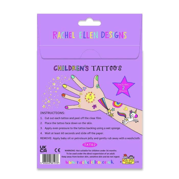 Rachel ellen design geçici dövme / magical unicorn - görsel 2
