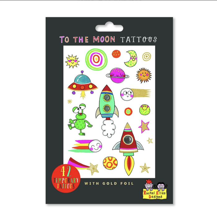 Rachel ellen design geçici dövme / to the moon - görsel 1