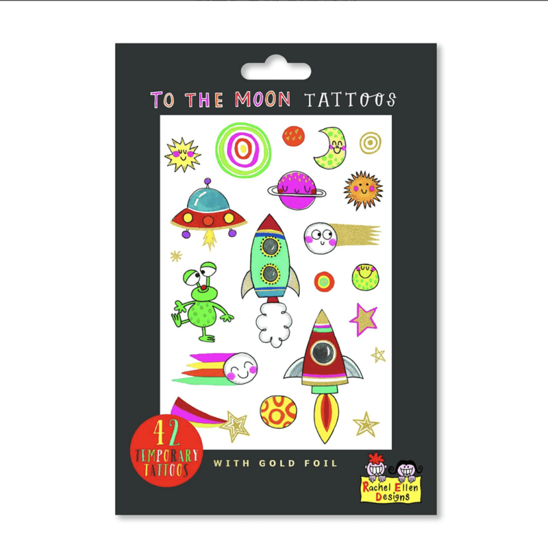 Rachel ellen design gecici dovme to the moon 1
