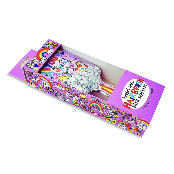 Rachel ellen design simli saç fırçası / joyful little - görsel 4