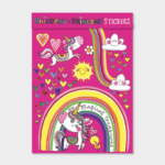 Rachel Ellen Design Sticker Seti / Unicorns & Rainbows
