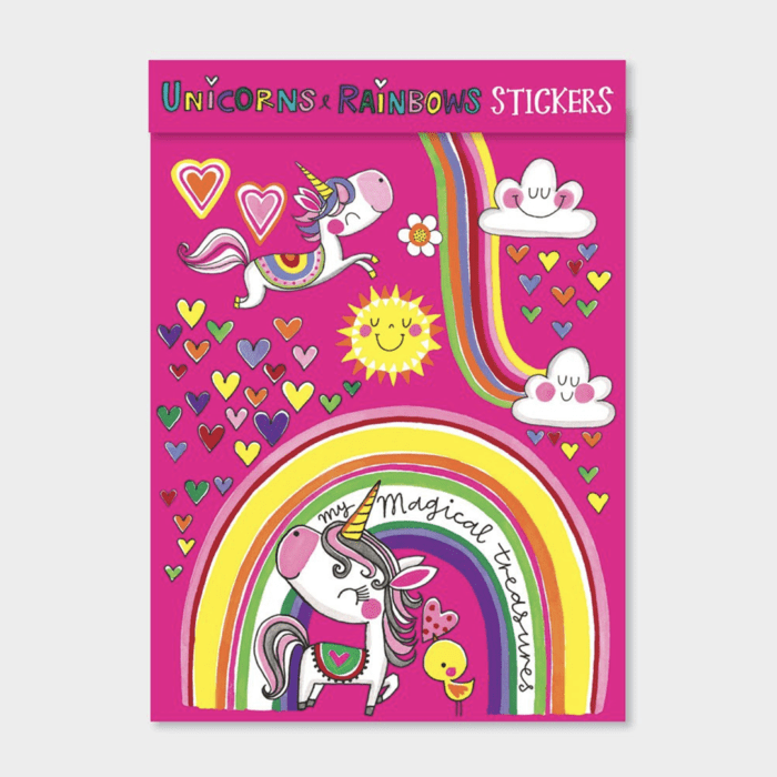 Rachel ellen design sticker seti / unicorns & rainbows - görsel 1