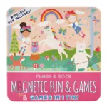 FLOSS & ROCK Mıknatıslı Kutu Oyunları – 4’ü 1 arada/Rainbow Fairy