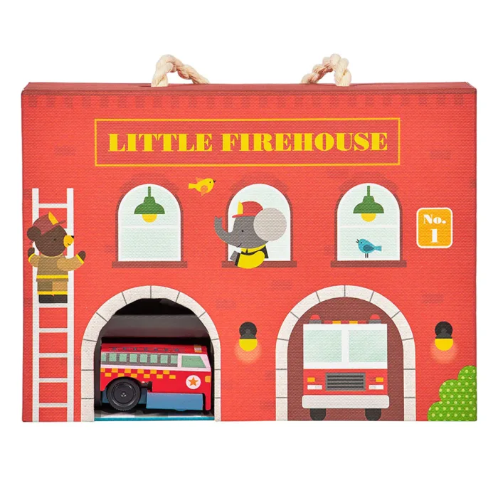 Petit collage i̇tfaiye i̇stasyonu oyun seti - little firehouse - görsel 1