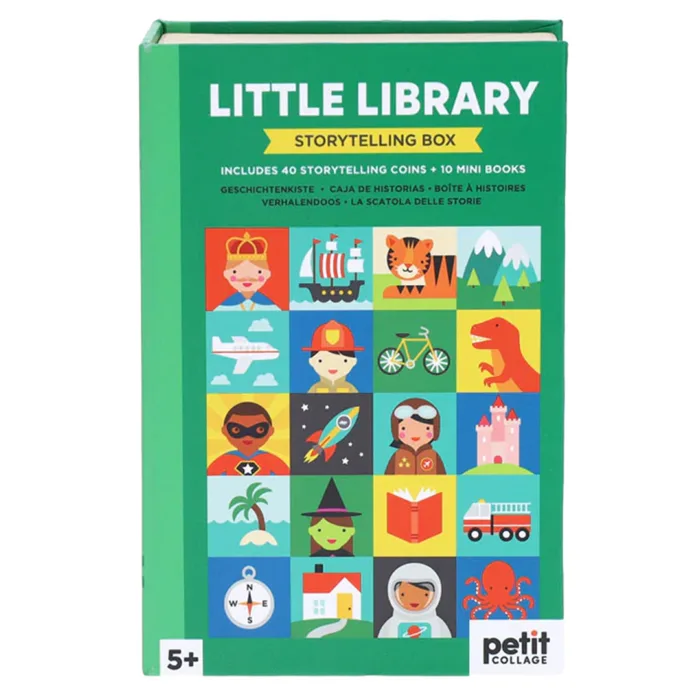 Petit collage hikaye anlatma kutusu - little library - görsel 1
