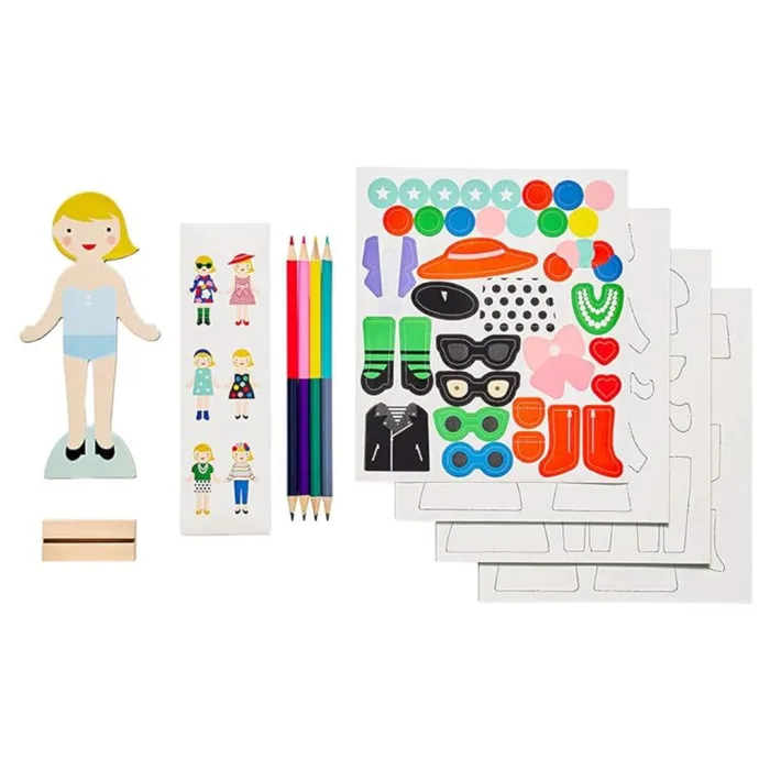 Petit collage mıknatıslı giydirme seti - fashion designer - görsel 2