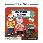 Petit Collage Taşınabilir Mıknatıslı Oyun Seti - Animal Band - Görsel 5