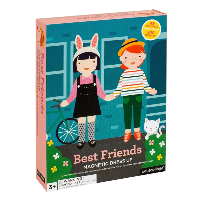 Petit collage mıknatıslı giydirme seti - best friends - görsel 1
