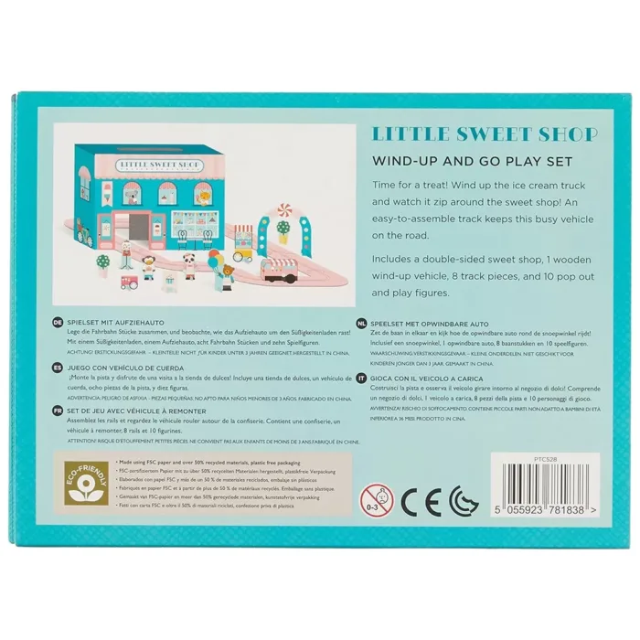 Petit collage wind up oyun seti - little sweet shop - görsel 3