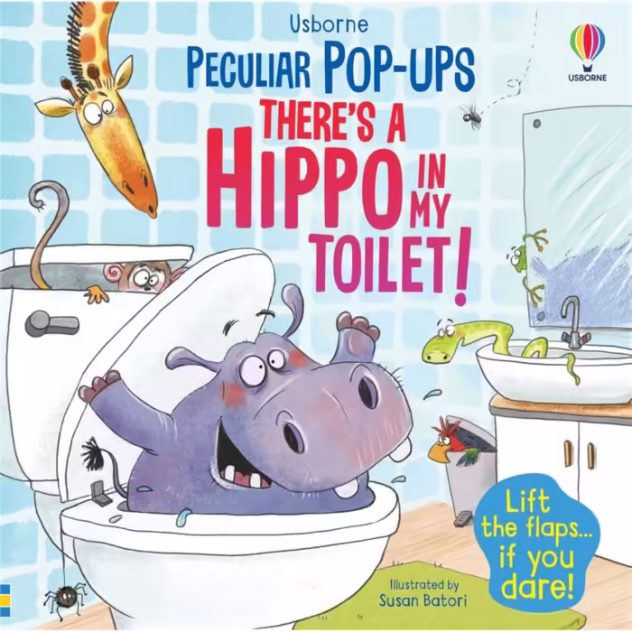 Peculiar pop-ups theres a hippo i̇n my toilet - görsel 1