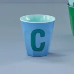 Riceteria - Melamin Bardak - Blue C - Görsel 2