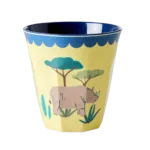 Riceteria - 6'lı Melamin Orta Boy Bardak Seti - Blue Funky - Görsel 5