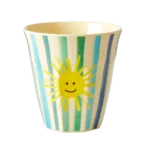 Riceteria - 6'lı Melamin Orta Boy Bardak Seti - Blue Funky - Görsel 9