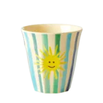 Riceteria - 6'lı Melamin Çocuk Bardak Seti - Blue Funky 160 ml. - Görsel 5