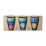 Riceteria - 6'lı Melamin Çocuk Bardak Seti - Galaxy 160ml.
