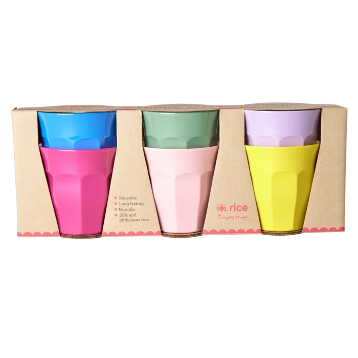 Riceteria - melamin bardak set - orta boy 250 ml - görsel 1