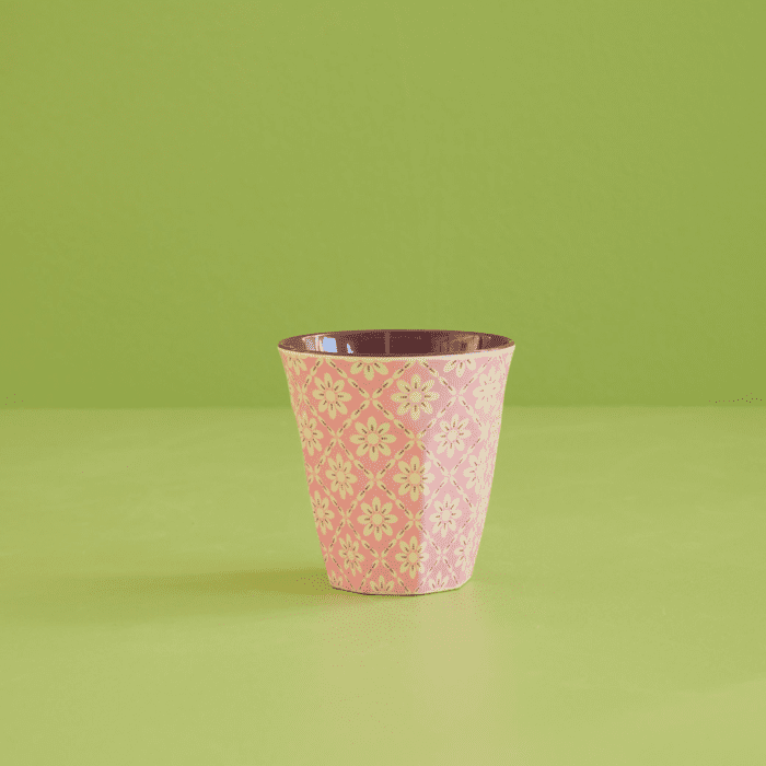 Riceteria - melamin bardak - graphic flower - görsel 3