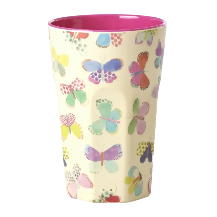 Riceteria - melamin bardak - büyük boy butterfly - görsel 1