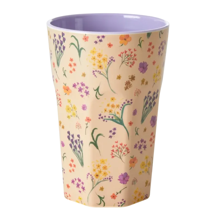 Riceteria - melamin bardak - büyük boy wild flower - görsel 1