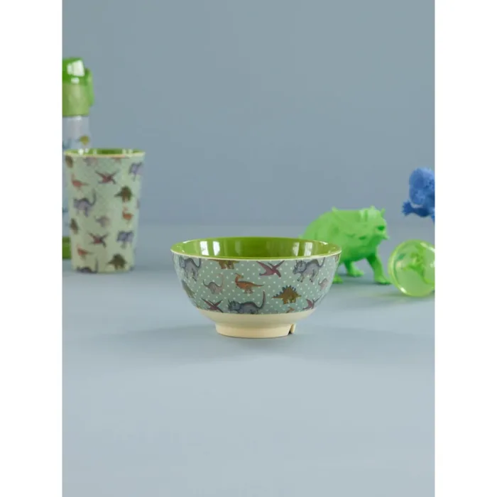 Magic journey rice rice dk melamine bowl with new dino print medium 700ml rice melbw ndino 3