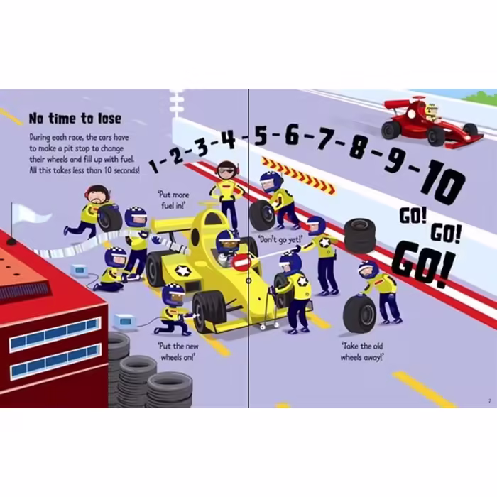 Usborne - wind up racing cars - görsel 2
