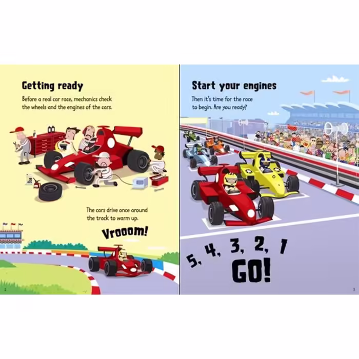 Usborne - wind up racing cars - görsel 4