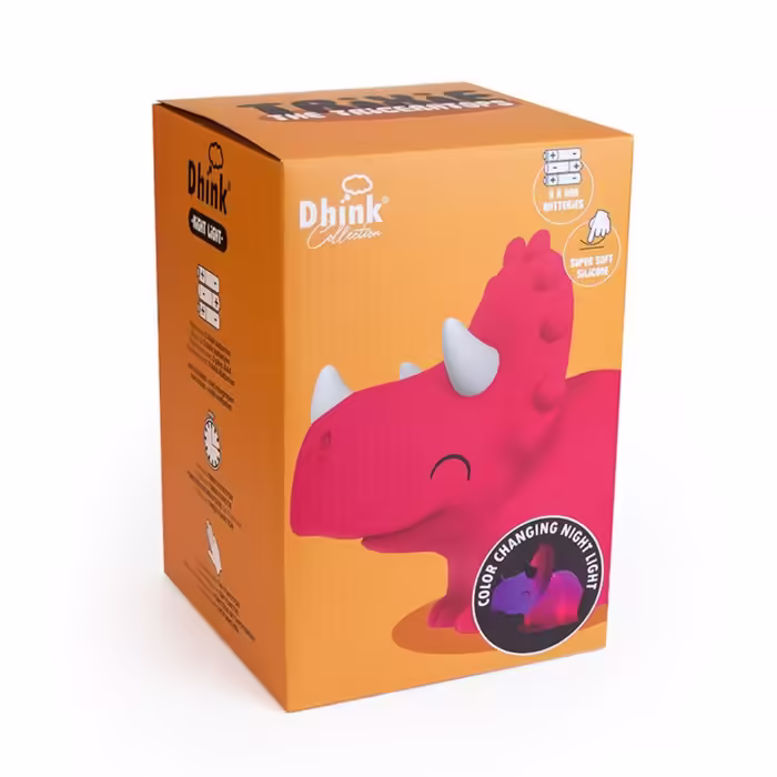 Dhink triceratops gece lambası - görsel 4