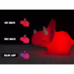 Dhink Triceratops Gece Lambası - Görsel 5