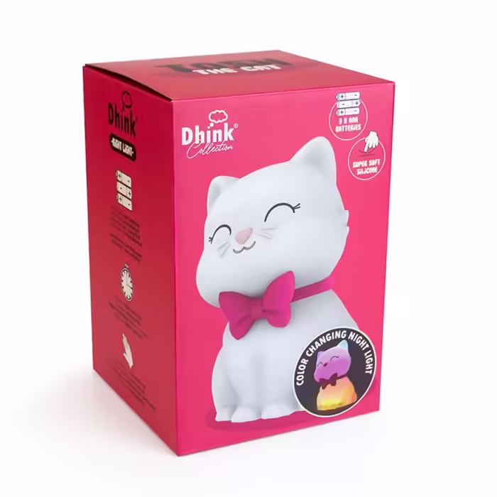 Dhink kedi tosh gece lambası - görsel 3