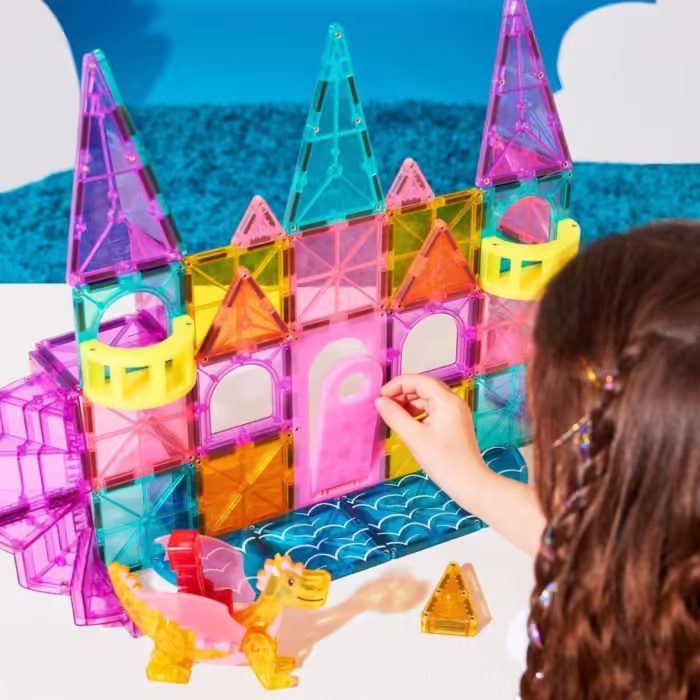 Magna-tiles castle dlx + micromags - prenses şatosu 48 parça - görsel 10