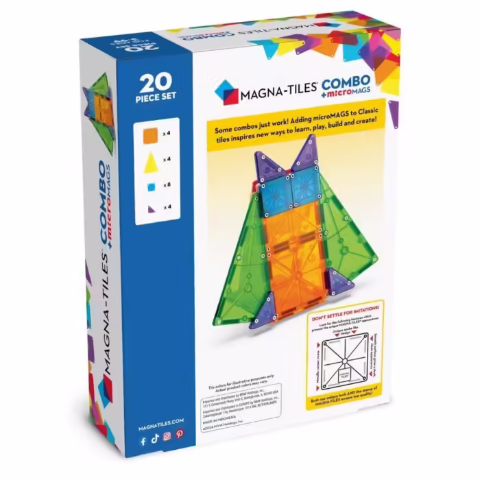 Magna-tiles combo + micromags - 20 parça - görsel 7