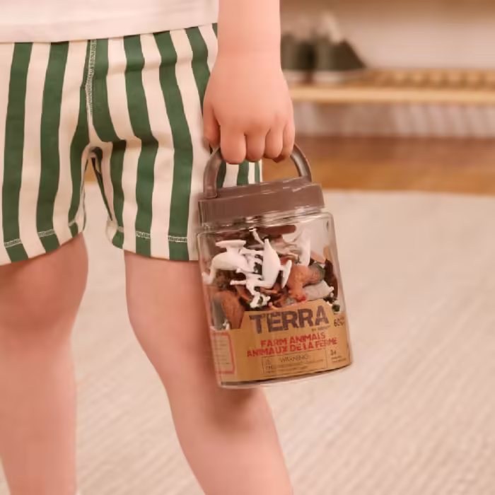 Terra 60 parça tüp i̇çinde küçük oyun seti - çiftlik - görsel 2