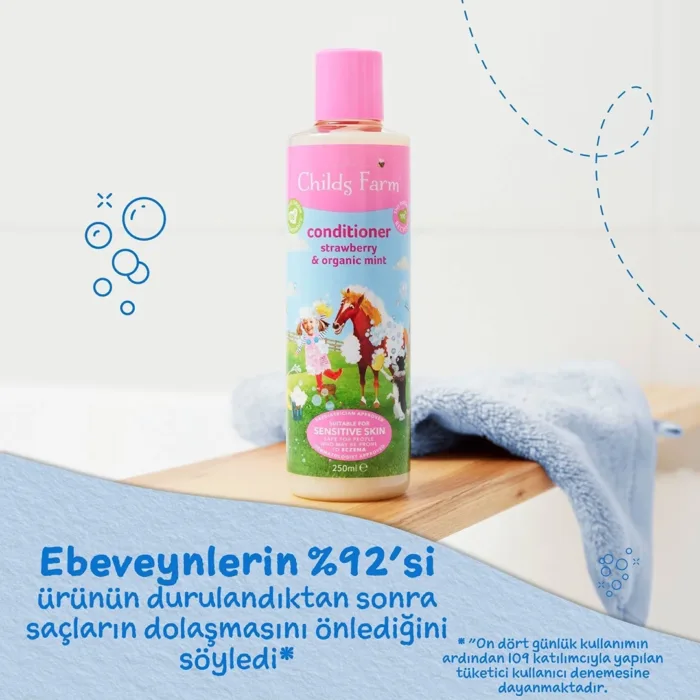 Magic journey childs farm cilek ve organik nane ozlu cocuk sac krem 250ml 2705